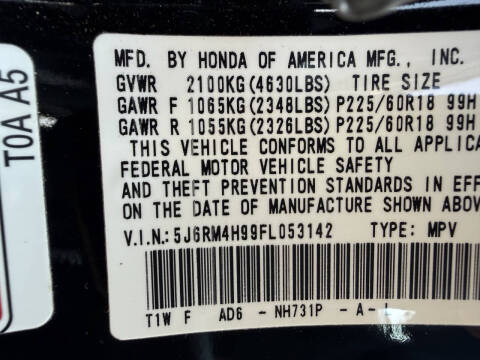 2015 Honda CR-V Touring