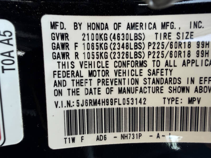 2015 Honda CR-V Touring