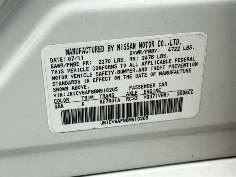 2011 Infiniti G37 Sedan Journey