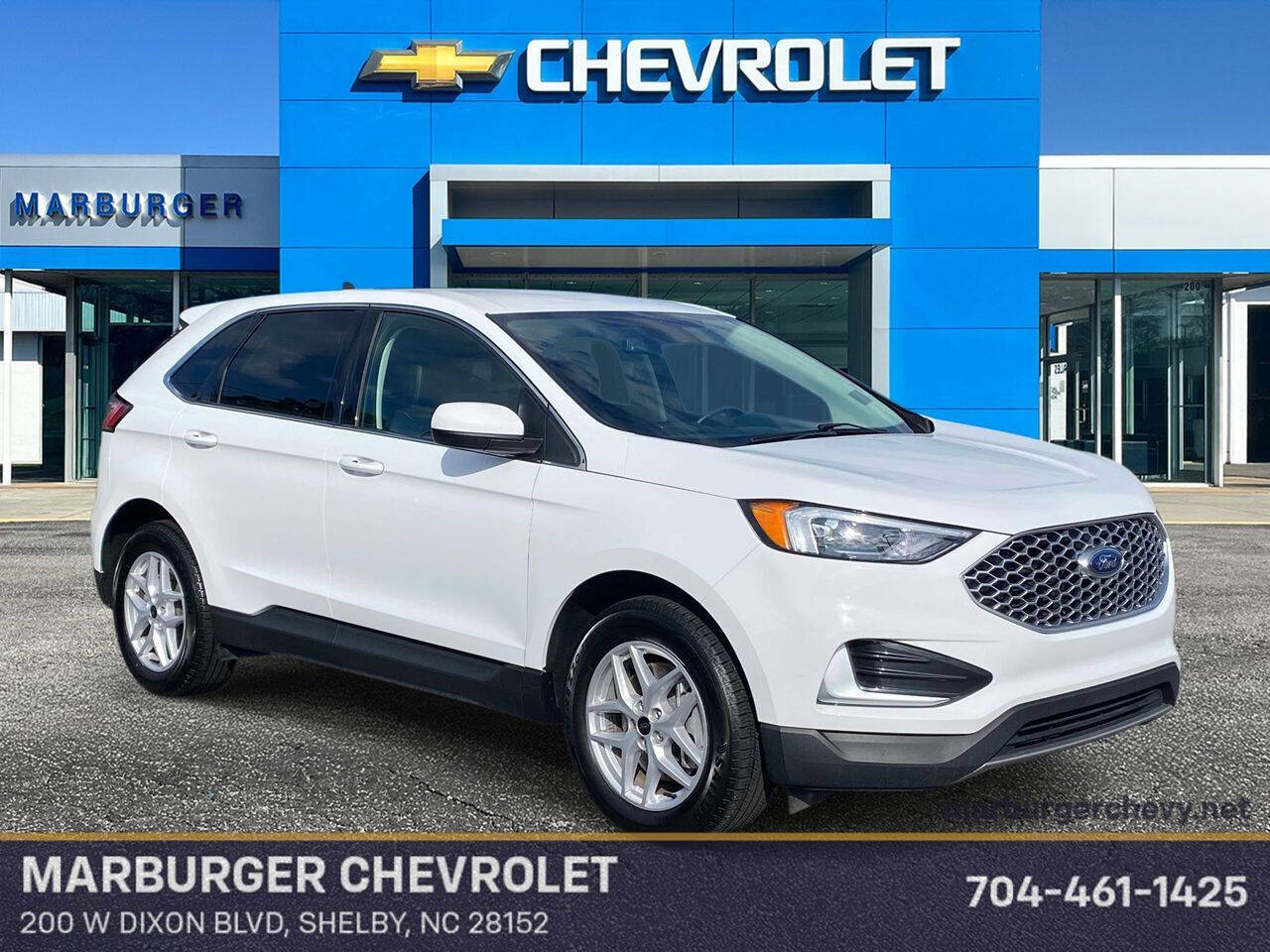 White 2024 Ford Edge SEL AWD SEL 4dr SUV 1