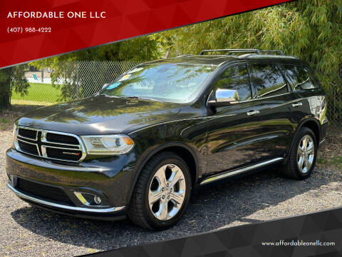 2014 Dodge Durango for sale at AFFORDABLE ONE LLC in Orlando FL
