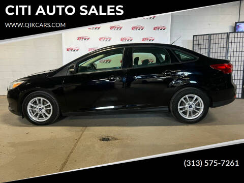 2017 Ford Focus for sale at CITI AUTO SALES in Detroit MI