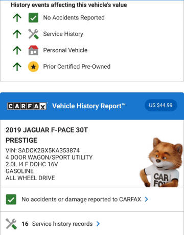 2019 Jaguar F-PACE 30t Prestige