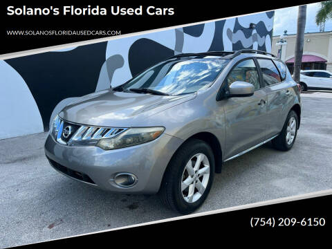 2009 Nissan Murano for sale at SOLANOS & SANCHEZ AUTO SALES C in Hollywood FL