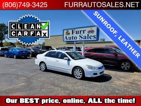 2007 Honda Accord for sale at FURR AUTO SALES in Lubbock TX