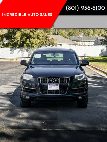 2015 Audi Q7 for sale at INCREDIBLE AUTO SALES in Bountiful UT