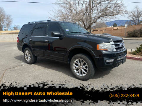 2015 Ford Expedition for sale at High Desert Auto Wholesale in Albuquerque NM