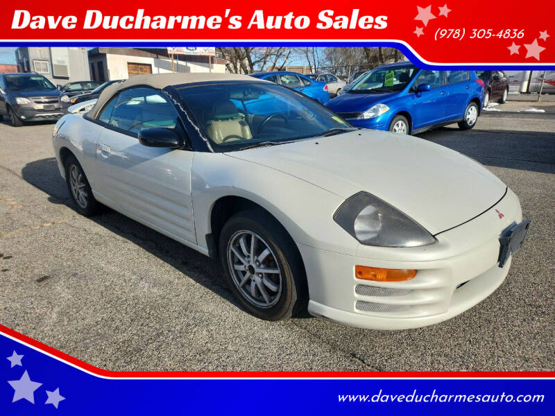 2001 Mitsubishi Eclipse Spyder for sale at Dave Ducharme's Auto Sales in Lowell MA