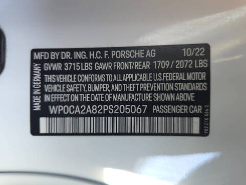 2023 Porsche 718 Boxster T