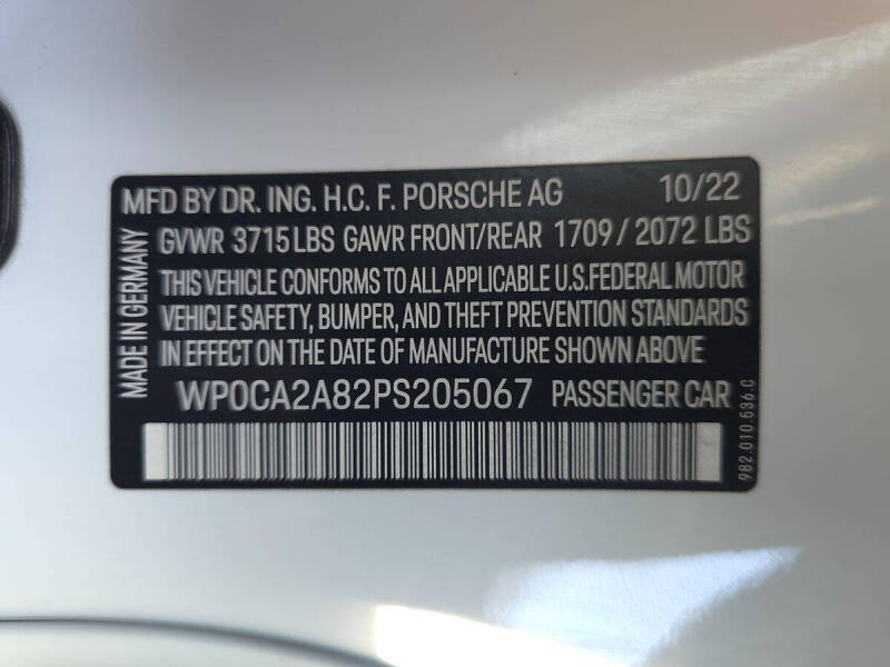 2023 Porsche 718 Boxster T