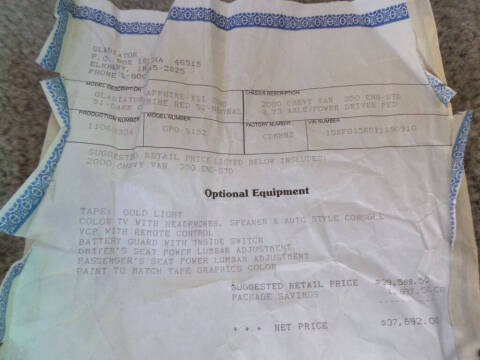 2000 Chevrolet Express 1500