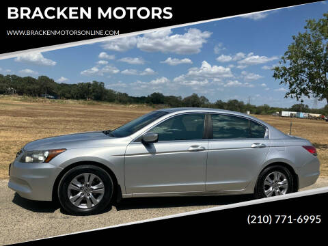 2012 Honda Accord for sale at BRACKEN MOTORS in San Antonio TX