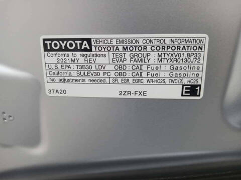 2021 Toyota Prius L Eco