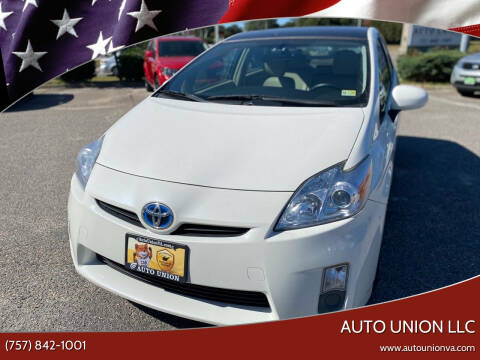 2011 Toyota Prius for sale at Auto Union LLC in Virginia Beach VA