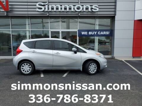 2016 Nissan Versa Note for sale at SIMMONS NISSAN INC in Mount Airy NC