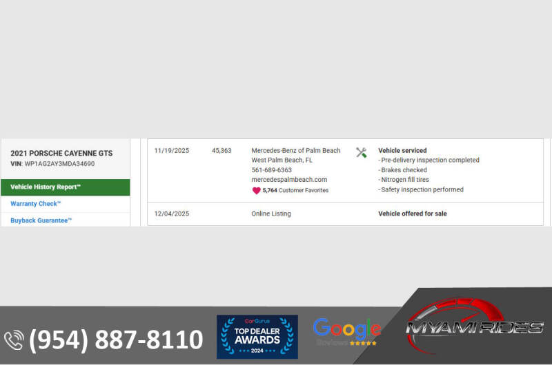 2021 Porsche Cayenne GTS