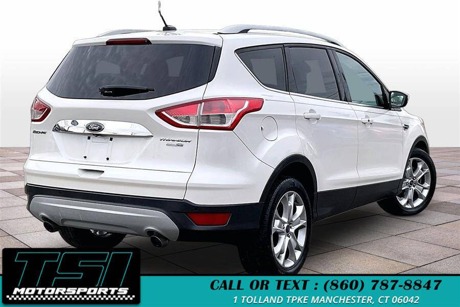 White Platinum Metallic Tri-Coat 2015 Ford Escape Titanium AWD Titanium 4dr SUV 2