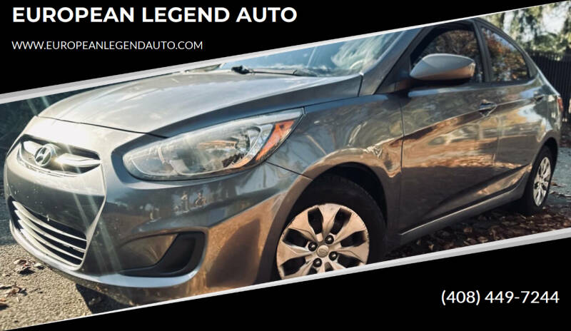 2015 Hyundai Accent for sale at EUROPEAN LEGEND AUTO in San Jose CA