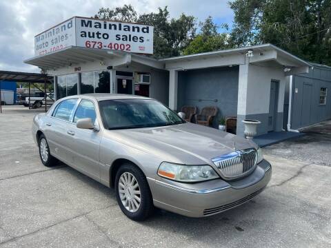 2003 Lincoln Town Car for sale at Mainland Auto Sales Inc in Daytona Beach FL