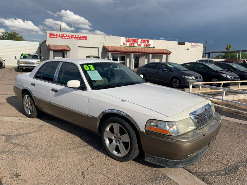 2003 Mercury Grand Marquis for sale at JJ's Adobe Auto Inc in Casa Grande AZ