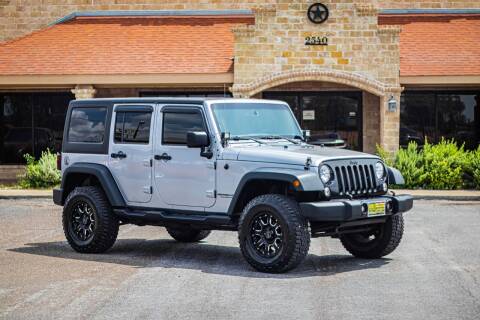 2016 Jeep Wrangler Unlimited for sale at Jerrys Auto Sales in San Benito TX