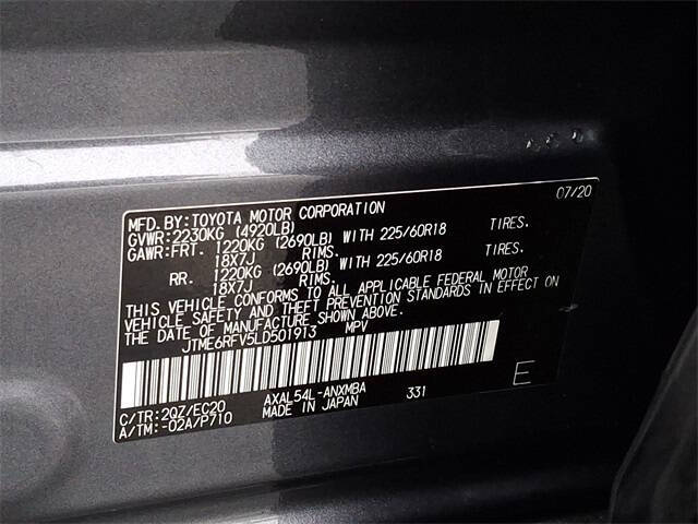 2020 Toyota RAV4 Hybrid XSE