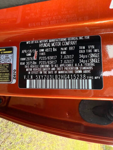 2017 Hyundai Santa Fe Sport 2.4L