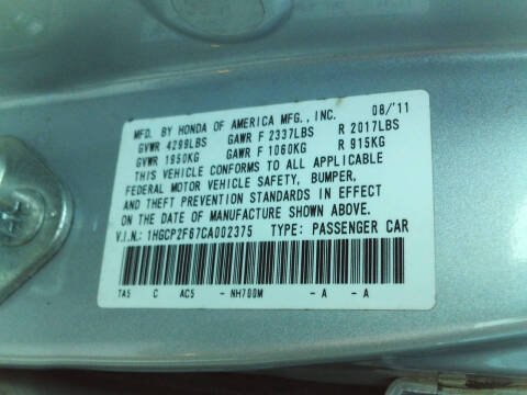 2012 Honda Accord SE