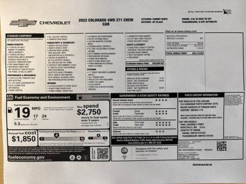 2022 Chevrolet Colorado
