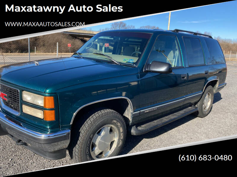 1996 GMC Yukon for sale at Maxatawny Auto Sales in Kutztown PA
