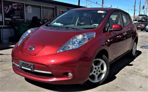 2012 Nissan LEAF for sale at Unlimited Motors, LLC in Denver CO