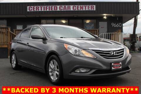 2013 Hyundai Sonata for sale at CERTIFIED CAR CENTER in Fairfax VA