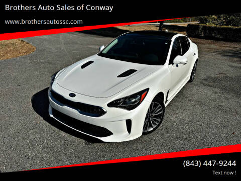 2019 Kia Stinger for sale at Brothers Auto Sales of Conway in Conway SC