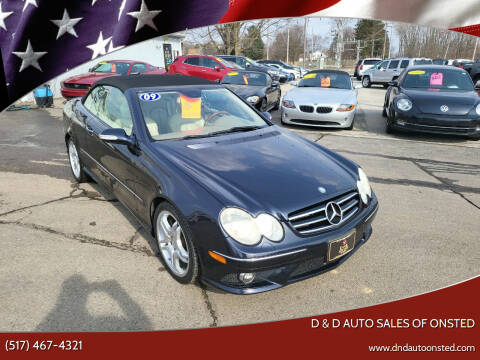 2009 Mercedes-Benz CLK for sale at D & D Auto Sales Of Onsted in Onsted MI