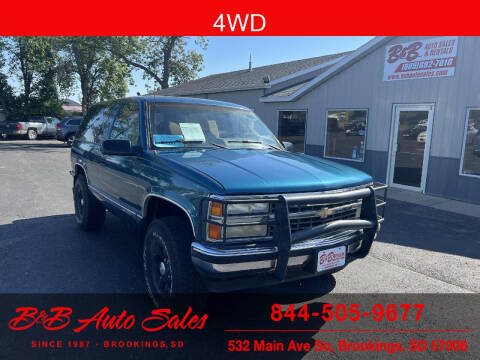 1992 Chevrolet Blazer for sale at B & B Auto Sales in Brookings SD