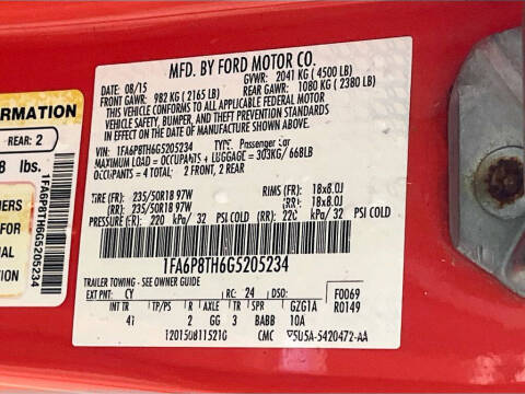 2016 Ford Mustang EcoBoost Premium