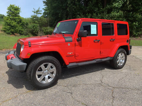 2017 Jeep Wrangler Unlimited for sale at Tim Harrold Auto Sales in Wilkesboro NC