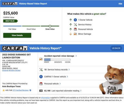 2023 Dodge Durango SXT Launch Edition