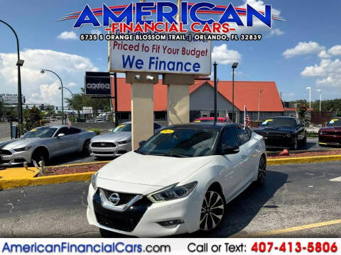 2018 Nissan Maxima for sale at American Financial Cars in Orlando FL