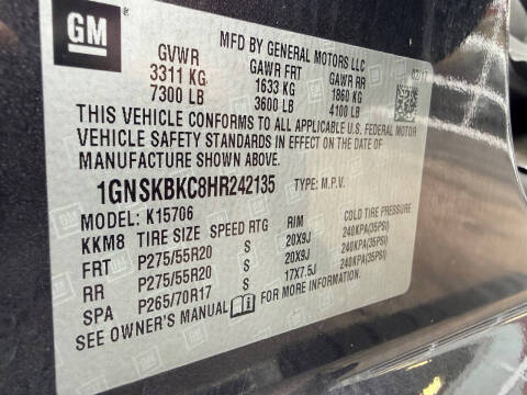 2017 Chevrolet Tahoe LT