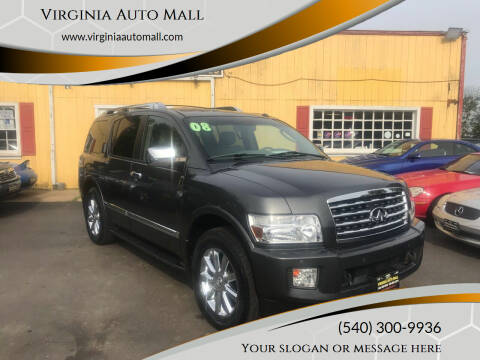 2008 Infiniti QX56 for sale at Virginia Auto Mall in Woodford VA