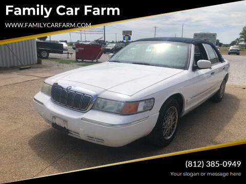 2002 Mercury Grand Marquis for sale at Family Car Farm in Princeton IN