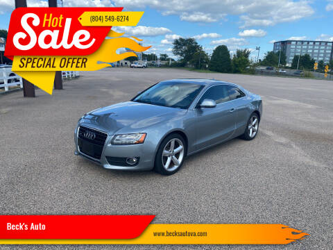 2009 Audi A5 for sale at Beck's Auto in Chesterfield VA