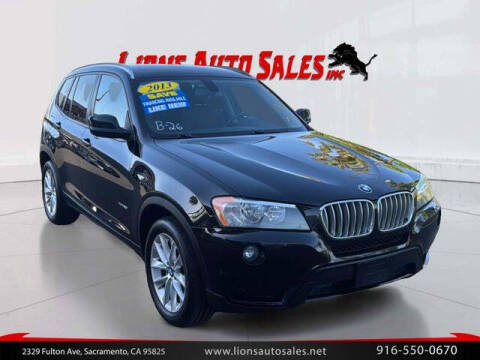 2013 BMW X3 for sale at LIONS AUTO SALES in Sacramento CA