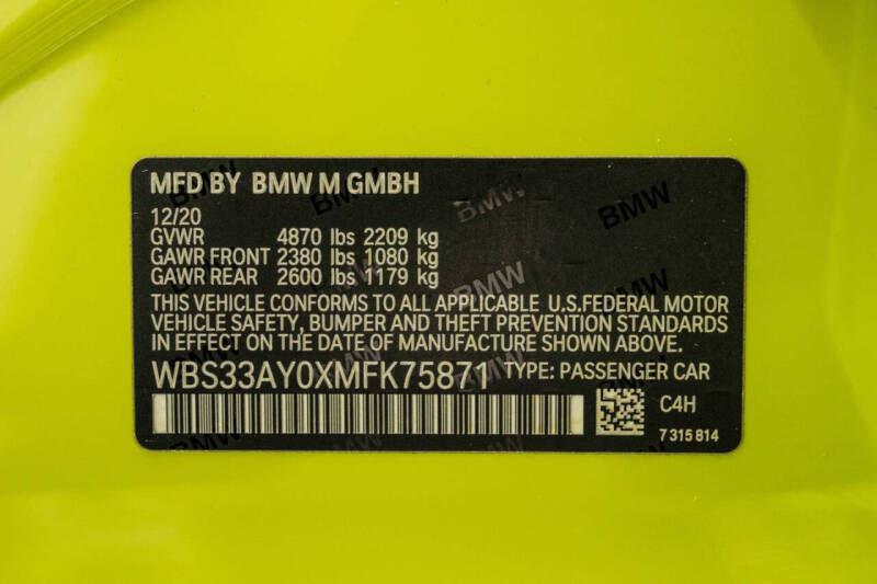 2021 BMW M3 Competition