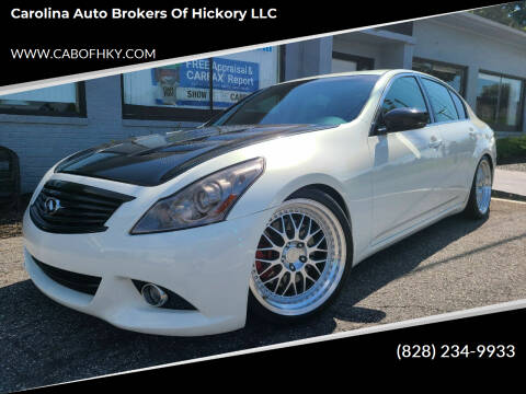 2013 Infiniti G37 Sedan for sale at Carolina Auto Brokers of Hickory LLC in Newton NC