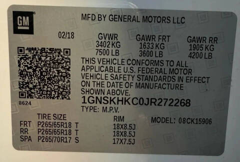 2018 Chevrolet Suburban LT