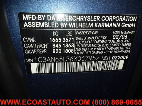 2006 Chrysler Crossfire Limited