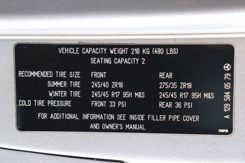 2002 Mercedes-Benz SL-Class SL 500