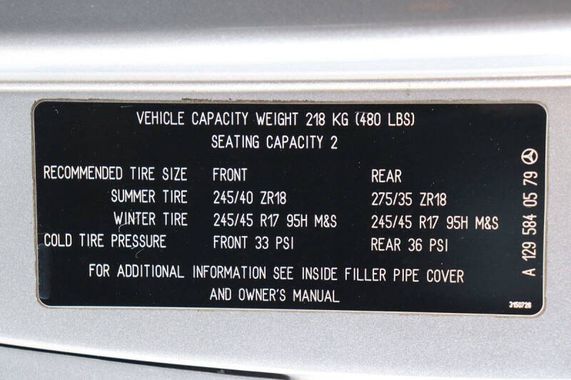 2002 Mercedes-Benz SL-Class SL 500